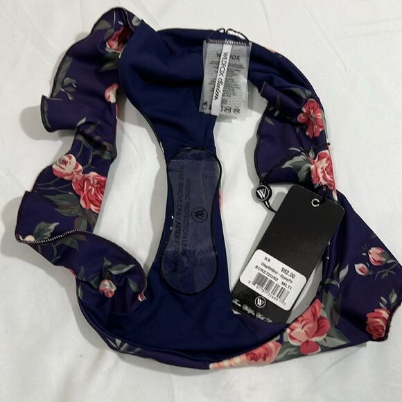 Wildfox Purple Ruffle Bikini Bottom New Size Small - Picture 7 of 7